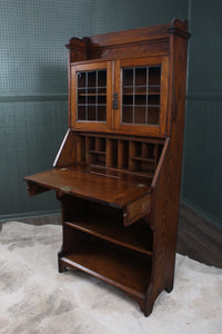 English Oak Fall Front Desk c.1900