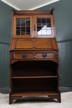 Load image into Gallery viewer, English Oak Fall Front Desk c.1900