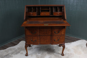 English Burl Walnut Desk c.1900