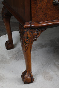 English Burl Walnut Desk c.1900