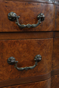 English Burl Walnut Desk c.1900