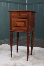 Load image into Gallery viewer, French Oak Marble Top Chevet c.1890