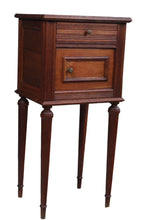 Load image into Gallery viewer, French Oak Marble Top Chevet c.1890