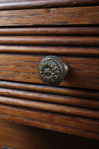 French Oak Marble Top Chevet c.1890