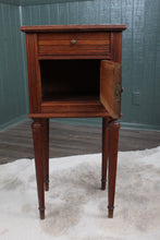 Load image into Gallery viewer, French Oak Marble Top Chevet c.1890