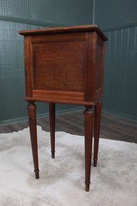 French Oak Marble Top Chevet c.1890