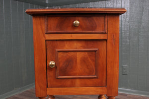 French Fruitwood Marble Topped Chevet c.1890