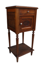 Load image into Gallery viewer, French Oak Marble Top Chevet c.1890