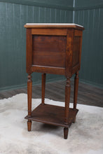 Load image into Gallery viewer, French Oak Marble Top Chevet c.1890