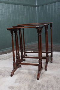 English Mahogany Nest of Tables c.1900