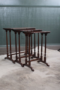 English Mahogany Nest of Tables c.1900