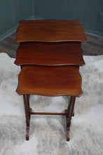 Load image into Gallery viewer, English Mahogany Nest of Tables c.1900