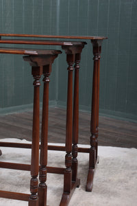 English Mahogany Nest of Tables c.1900