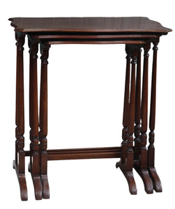 English Mahogany Nest of Tables c.1900