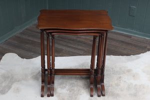 English Mahogany Nest of Tables c.1900