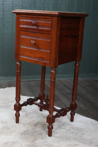 French Pine Marble Top Chevet c.1890