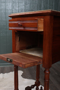 French Pine Marble Top Chevet c.1890