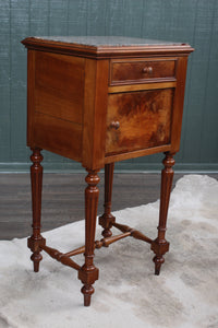 French Fruitwood Marbletop Chevet c.1890