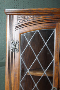 English Oak Corner Cabinet