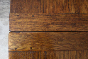 English Oak Drawleaf Table c.1900