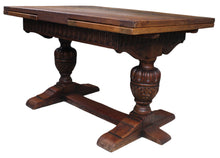 Load image into Gallery viewer, English Oak Drawleaf Table c.1900