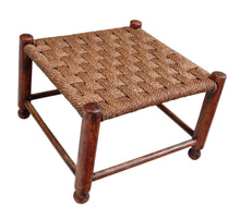 Load image into Gallery viewer, French Woven Stool c.1900