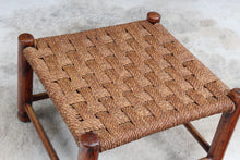 Load image into Gallery viewer, French Woven Stool c.1900