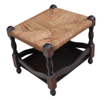 Load image into Gallery viewer, French Woven Stool c.1900