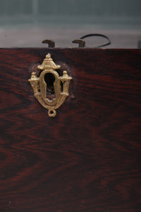 English Rosewood and Brass Banded Writing Box c.1880