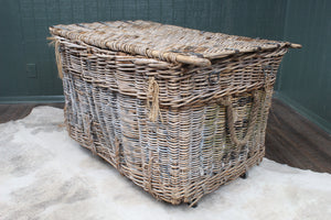 English Wool Mill Basket c.1920