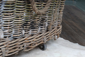 English Wool Mill Basket c.1920