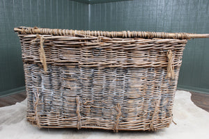 English Wool Mill Basket c.1920