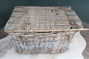 English Wool Mill Basket c.1920