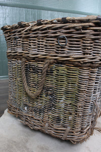 English Wool Mill Basket c.1920