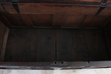 Load image into Gallery viewer, English Handcarved Oak Bedding Box c.1820