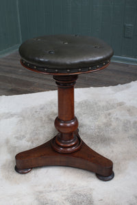 English Mahogany Adjustable Stool c.1900