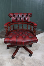 Load image into Gallery viewer, English Leather Desk Chair