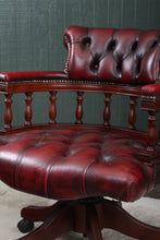 Load image into Gallery viewer, English Leather Desk Chair