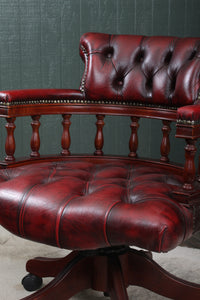 English Leather Desk Chair