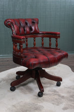 Load image into Gallery viewer, English Leather Desk Chair