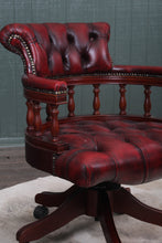 Load image into Gallery viewer, English Leather Desk Chair