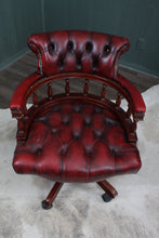 Load image into Gallery viewer, English Leather Desk Chair