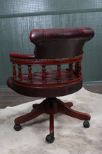 Load image into Gallery viewer, English Leather Desk Chair