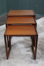 Load image into Gallery viewer, English Gplan Quadrille Nest of Tables c.1960