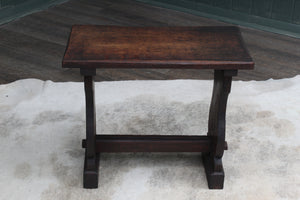 Primitive English Oak Stool c.1900