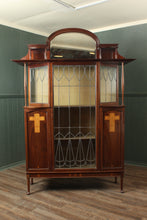 Load image into Gallery viewer, English Inlaid Arts and Crafts Cabinet c.1910