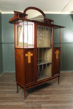 Load image into Gallery viewer, English Inlaid Arts and Crafts Cabinet c.1910