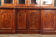 Load image into Gallery viewer, English Walnut Bookcase over Cupboard c.1900