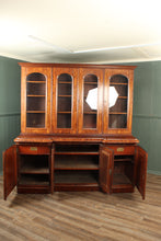 Load image into Gallery viewer, English Walnut Bookcase over Cupboard c.1900