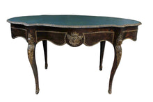 Load image into Gallery viewer, French Rosewood and Brass Ormolu Center Desk c.1900